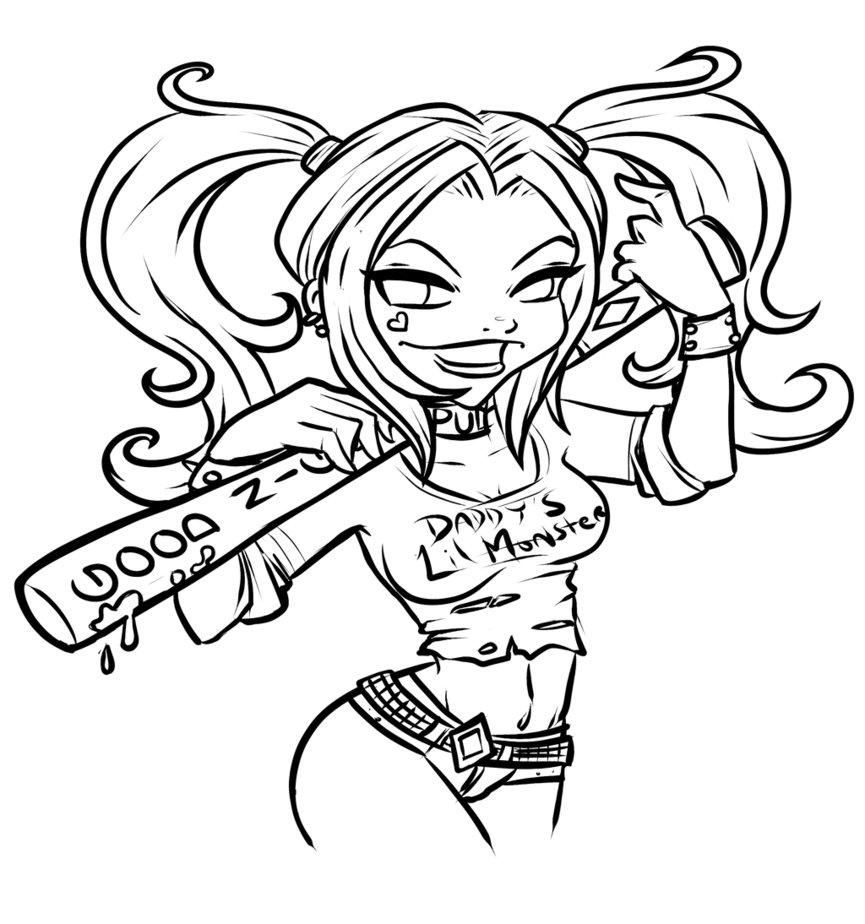 suicide squad coloring pages