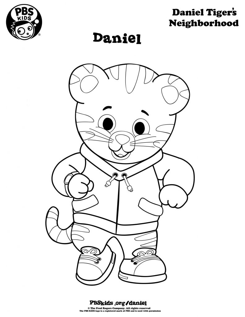 Daniel Tiger Coloring Pages