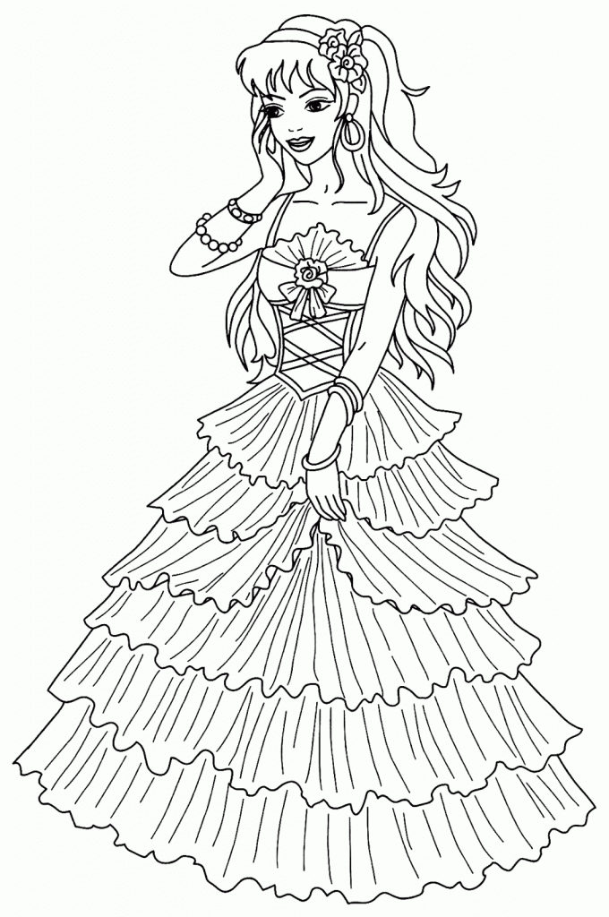 Free Coloring Pages Of Princess Coloring Pages