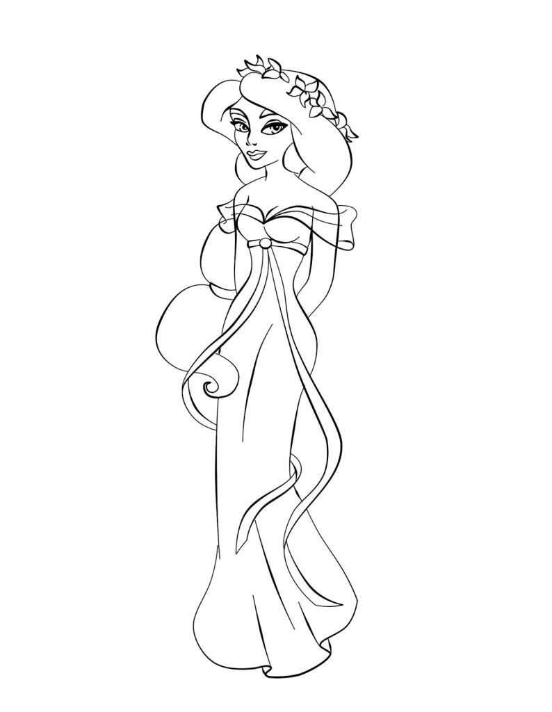 For Free Princess Coloring Pages