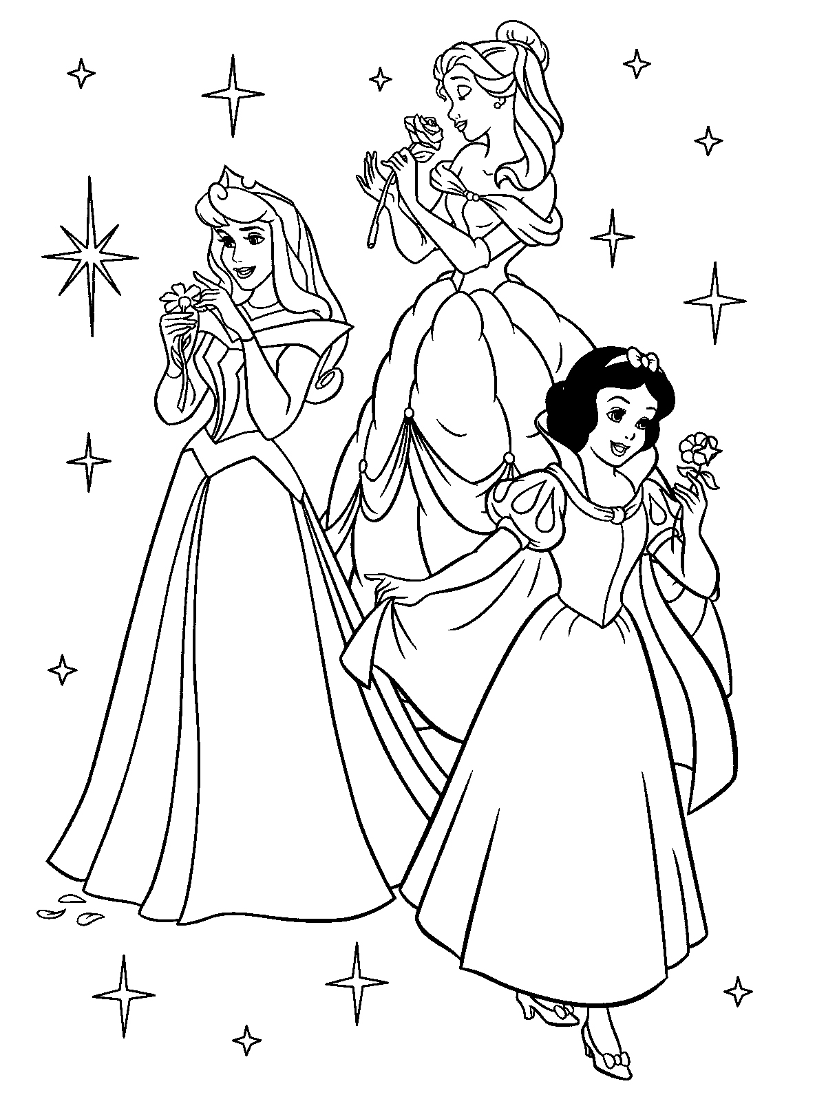 Princess Pictures To Color 2