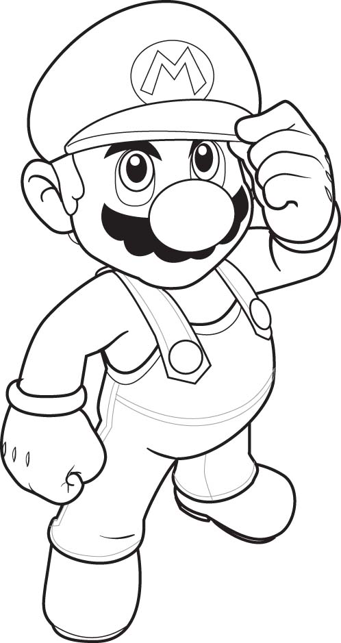 Free Super Mario Coloring Pages