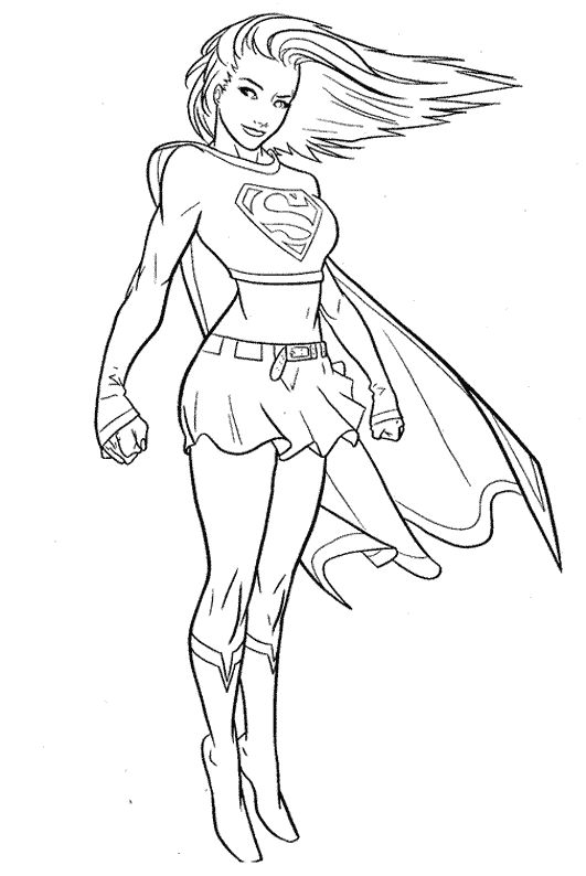 Supergirl Coloring Pages - Best Coloring Pages For Kids