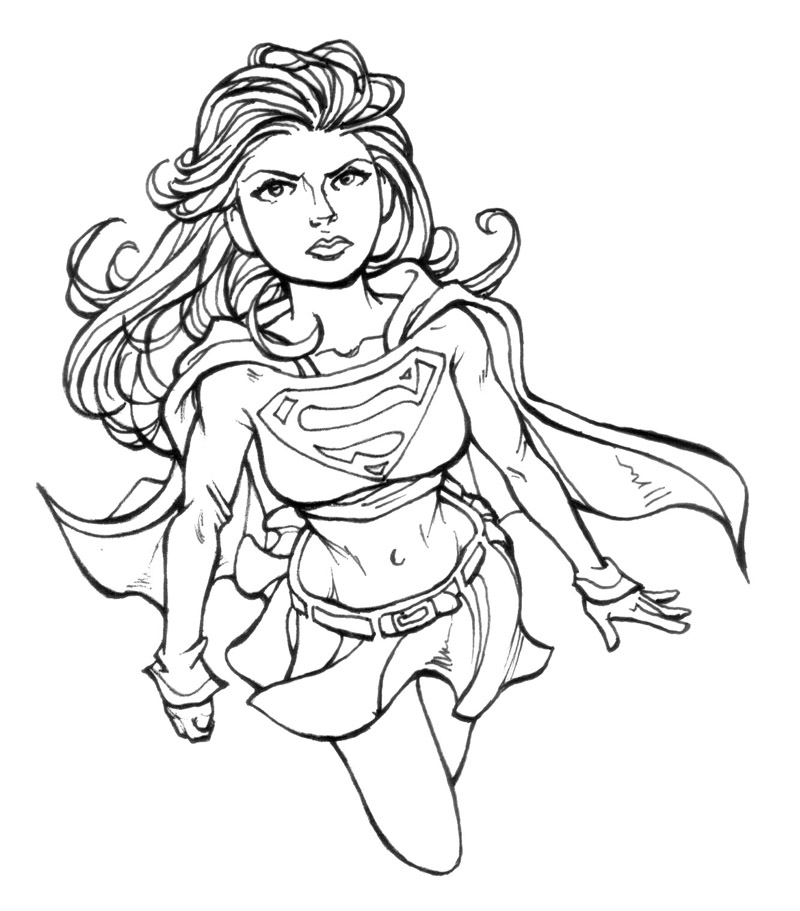 Download Supergirl Coloring Pages - Best Coloring Pages For Kids