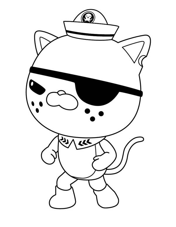Lt. Kwazii - Octonauts Coloring Pages