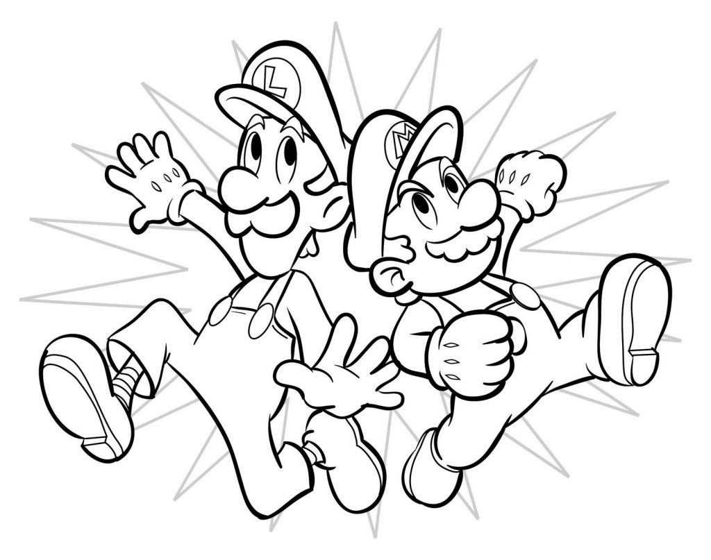 Mario Bros Coloring Pages