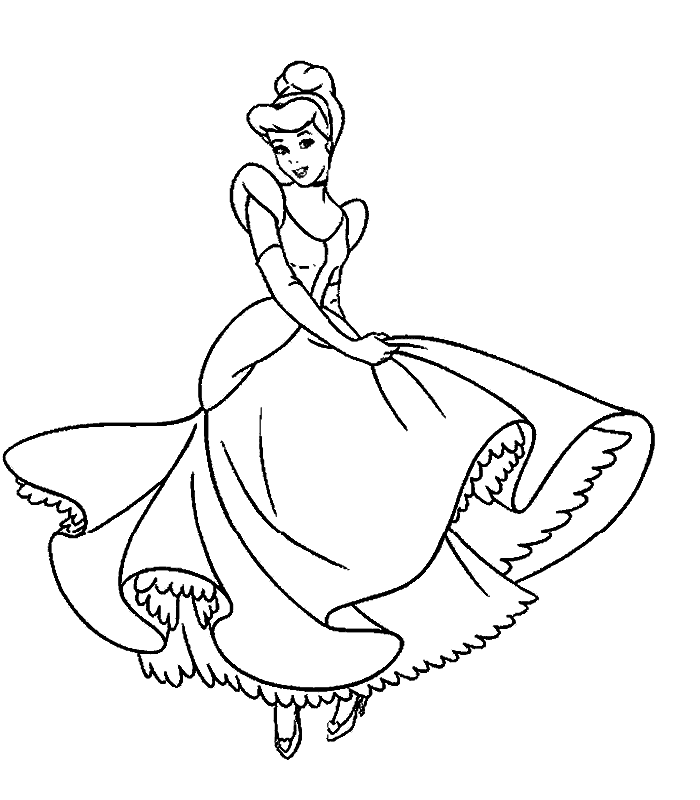 Princess Coloring Pages Cinderella
