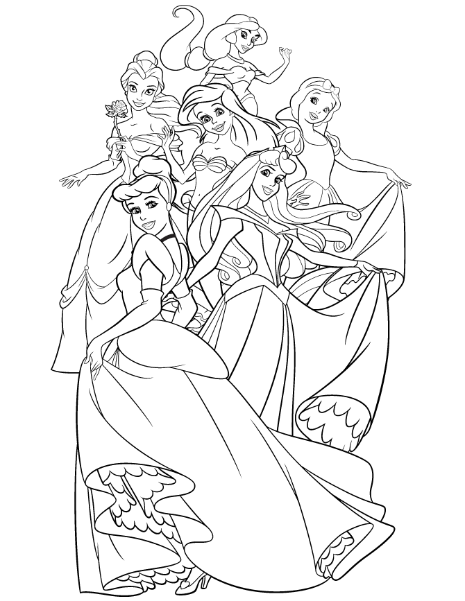 princess coloring pages