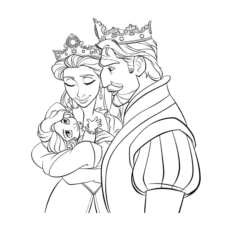 Princess Coloring Pages Tangled