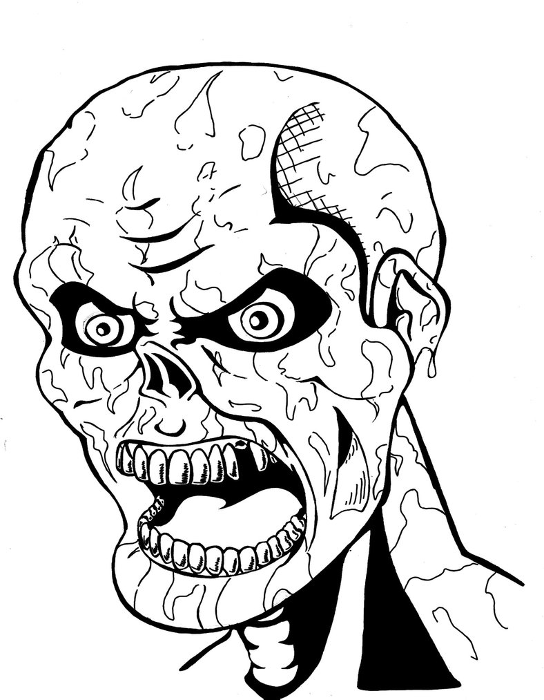 Scared Face Coloring Page - Get Coloring Pages