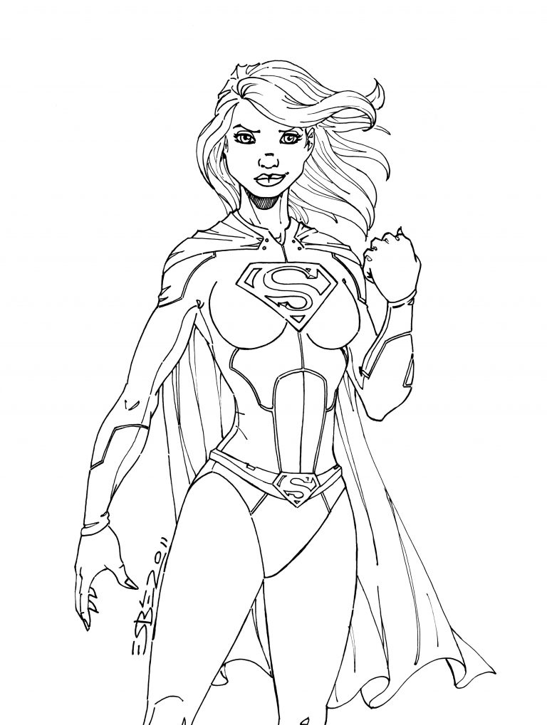 Supergirl Coloring Pages - Best Coloring Pages For Kids