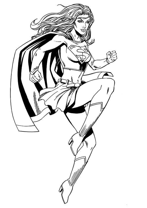 Supergirl Coloring Pages - Best Coloring Pages For Kids