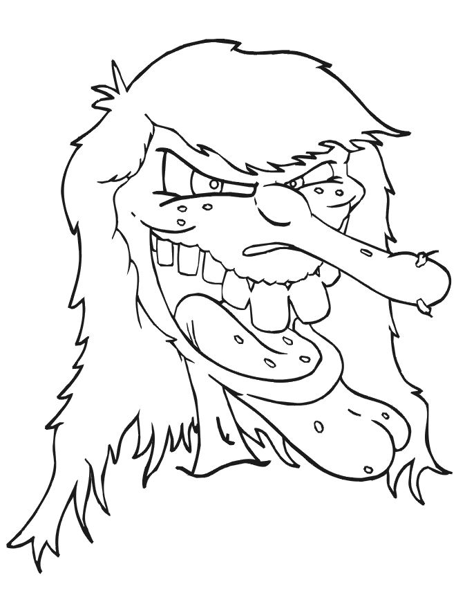 Scared Face Coloring Page - Get Coloring Pages