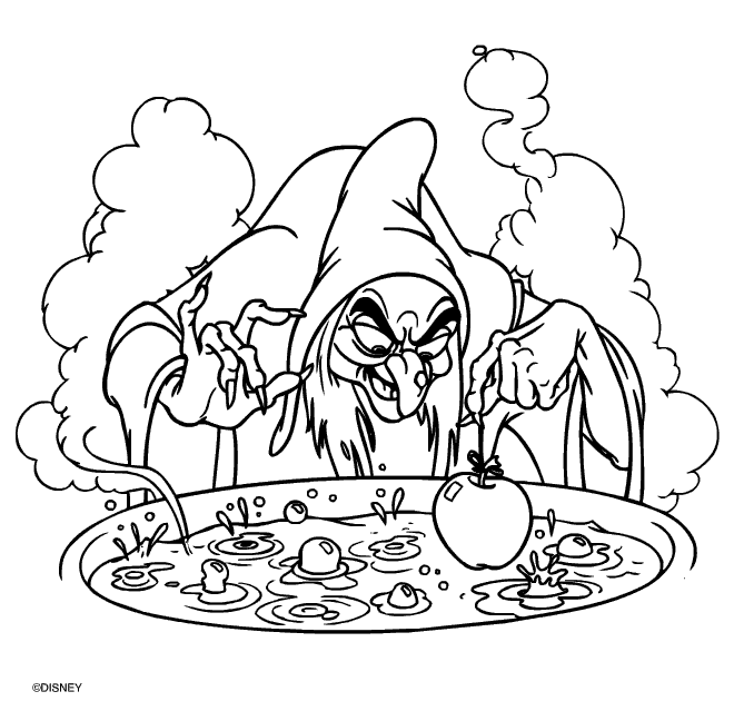 Witch - Scary Coloring Pages