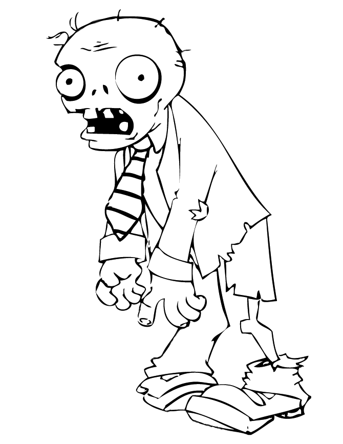 Zombie - Scary Coloring Pages