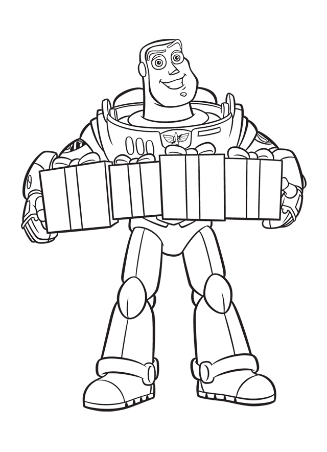 Buzz Lightyear Presents Coloring Page