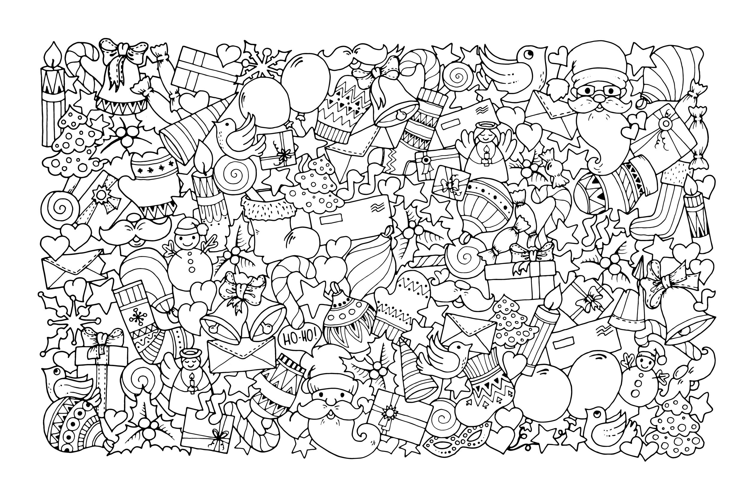 Christmas Coloring Pages For Adults Best Coloring Pages For Kids
