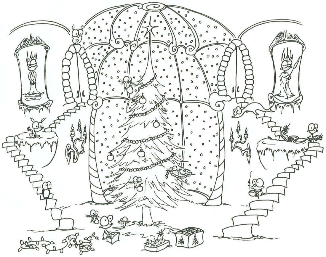 Christmas Coloring Pages For Adults Best Coloring Pages For Kids