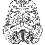 Darth Vader Sugar Skull Coloring Page