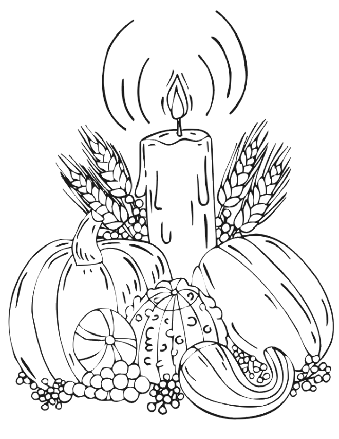 Fall Harvest Coloring Pages