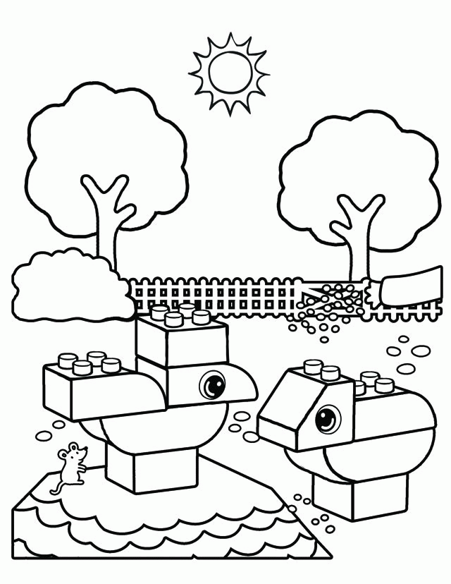 Free Lego Coloring pages
