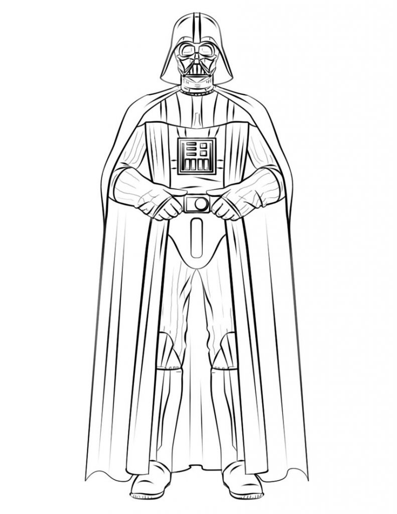 Free Star Wars Darth Vader Printable Coloring Page