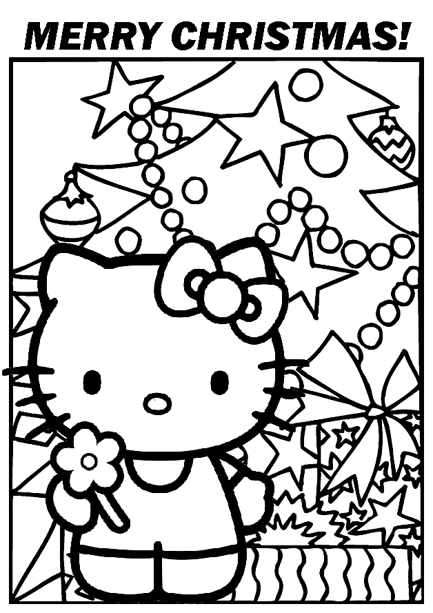 Download Free Printable Merry Christmas Coloring Pages