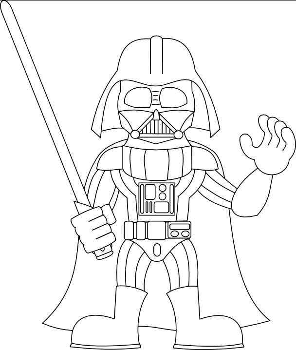 Coloriage Lego Dark Vador