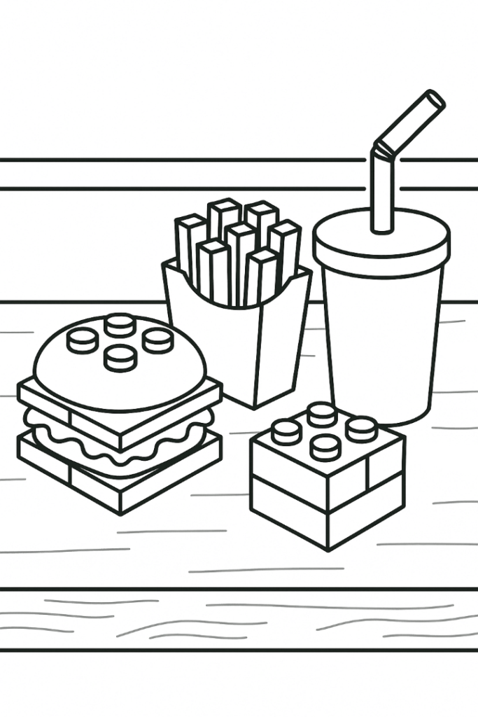 Lego Happy Meal Coloring Page