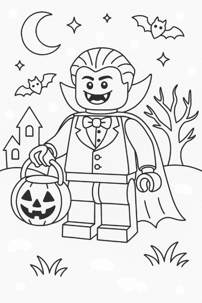 Lego Vampire Coloring Page