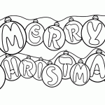 Merry Christmas Coloring Pages - Ornaments