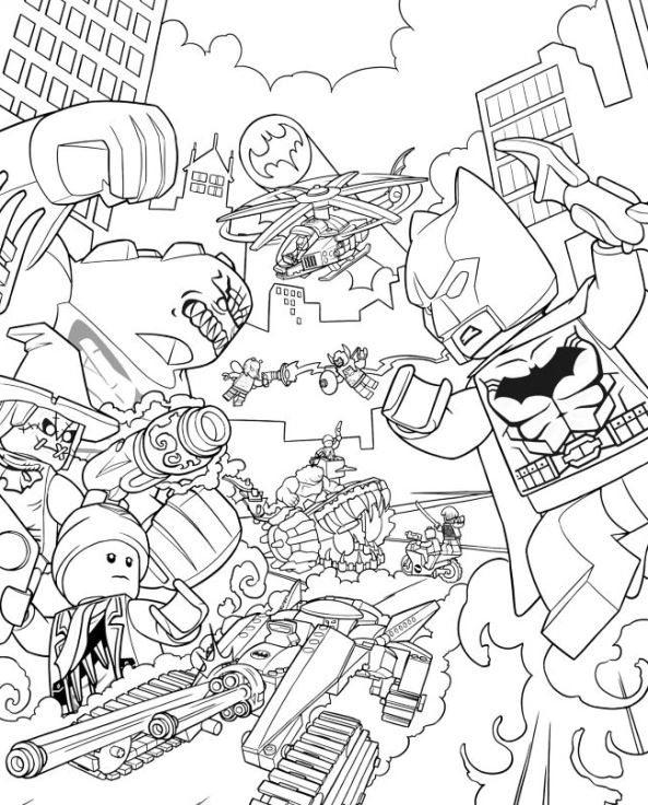 Print Lego Batman Movie Coloring Pages