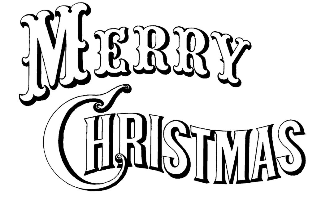 Printable Merry Christmas Coloring Pages