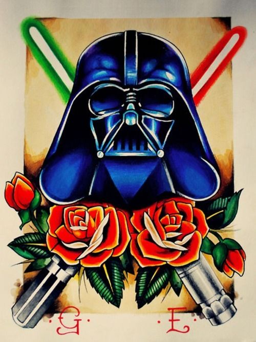 darth vader in color