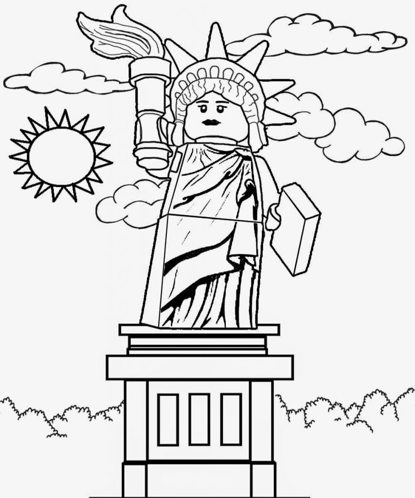Statue of Liberty - Lego City Coloring Pages
