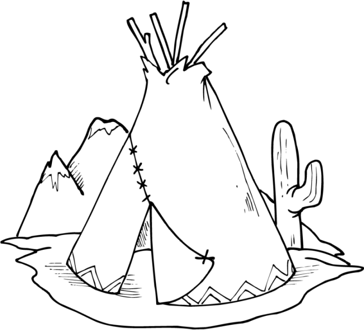 Native American Coloring Pages For Kids 2