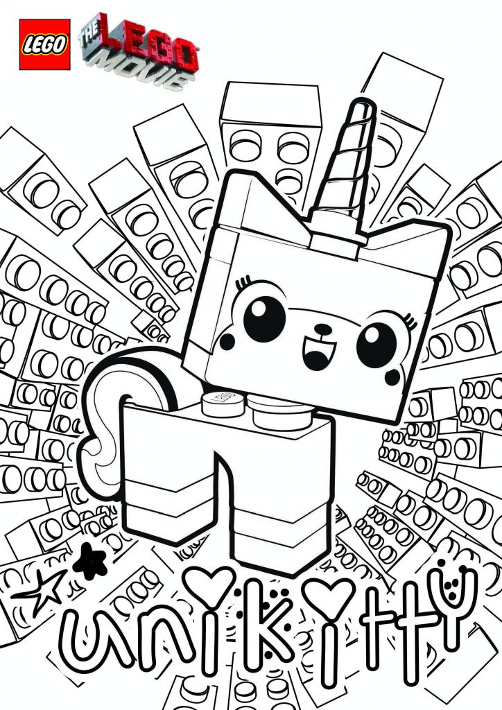 UniKitty - Lego Coloring Pages