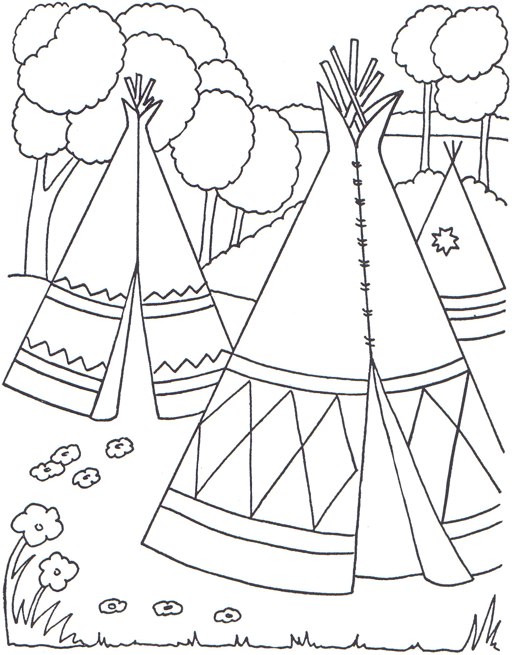 Indian Coloring Pages 7