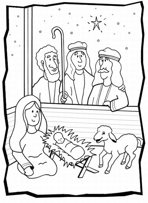 Baby Jesus Nativity Coloring Page