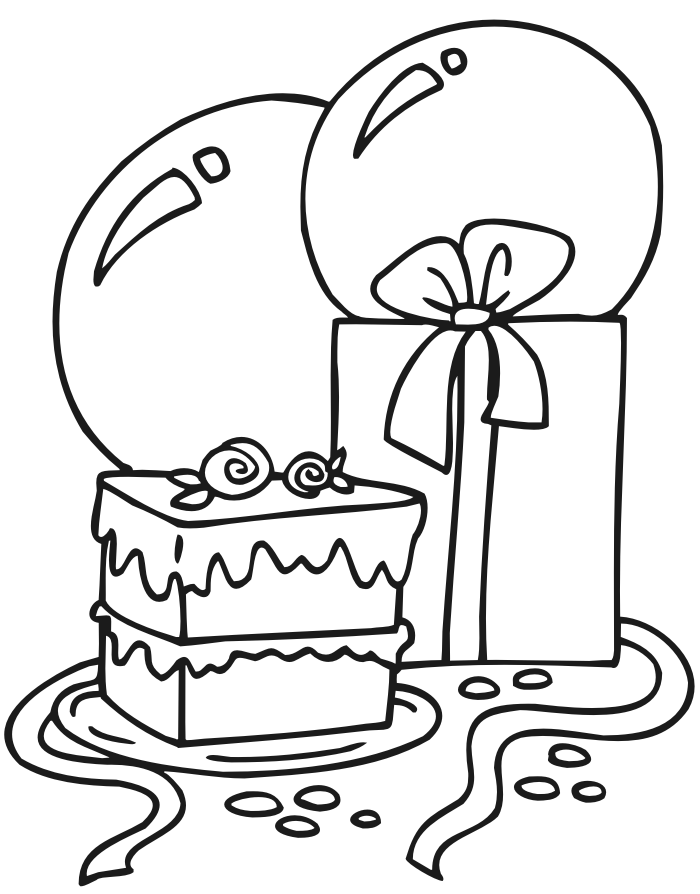 Birthday Presents Coloring Pages