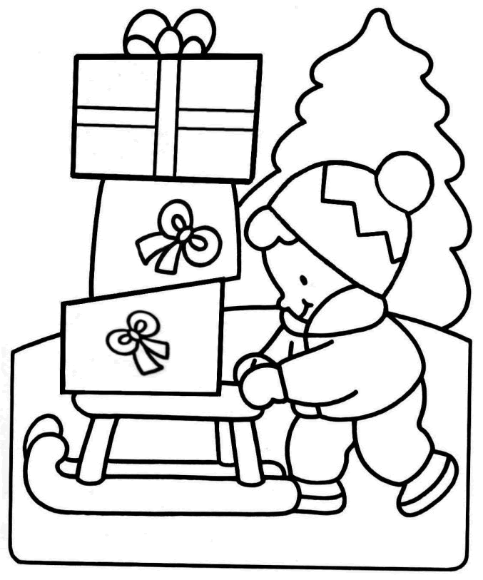 Bringing the Gifts Coloring Page