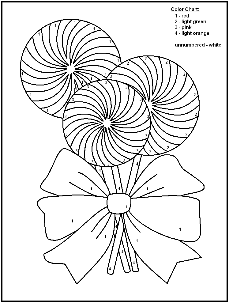 Christmas Color By Numbers - Best Coloring Pages For Kids