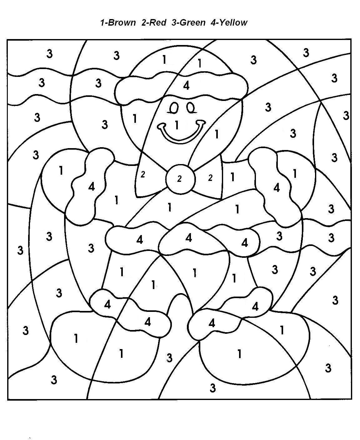 Download Christmas Color By Numbers - Best Coloring Pages For Kids