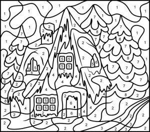 Christmas Color By Numbers - Best Coloring Pages For Kids