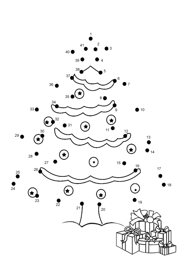 Christmas Connect the Dots Printable