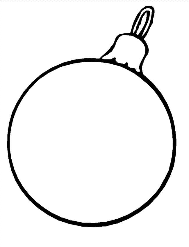 Christmas Ornament Coloring Page