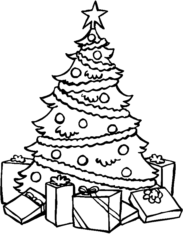 Christmas Presents Coloring Page