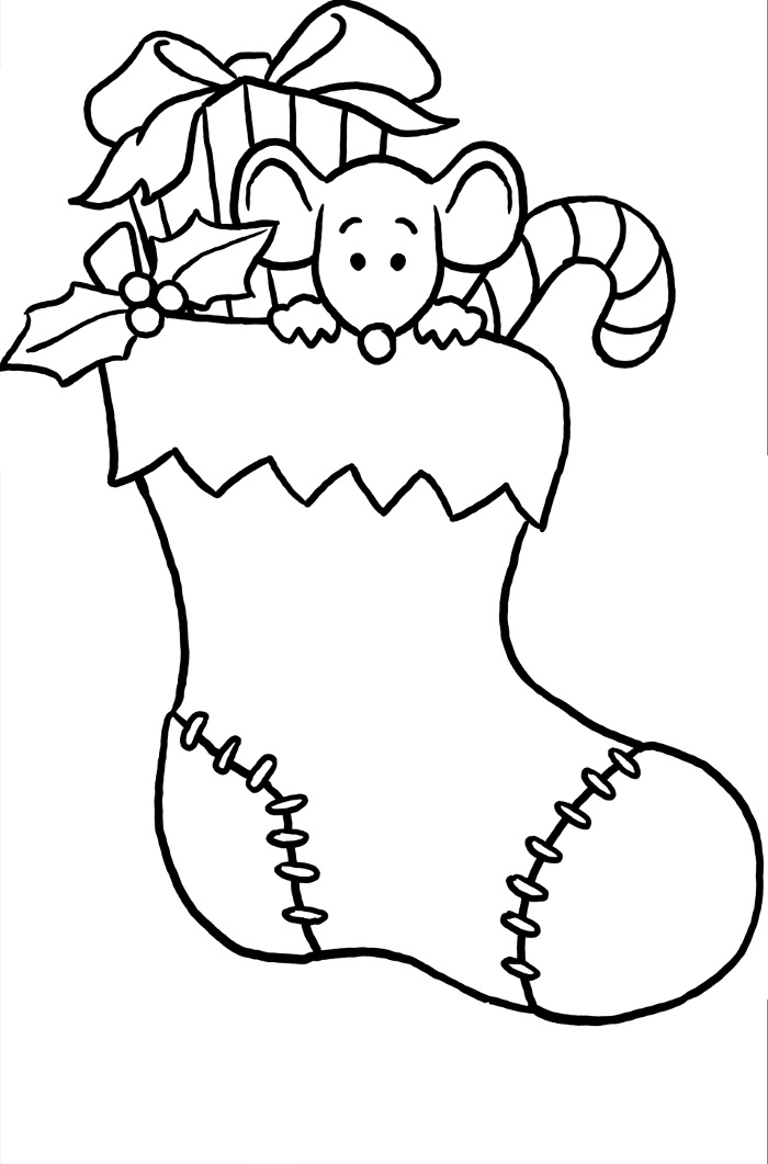 Christmas Stocking Coloring Pages Best Coloring Pages For Kids