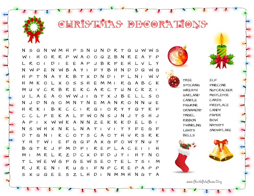 Christmas Word Search by northpolenews