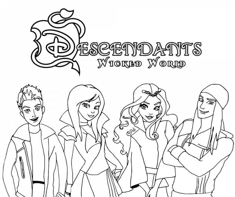 Descendants Coloring Pages - Best Coloring Pages For Kids